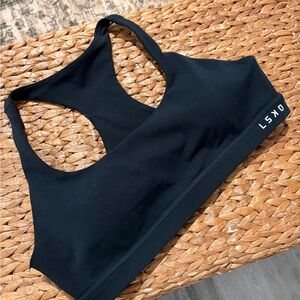 LSKD Black Racerback Sports Bra